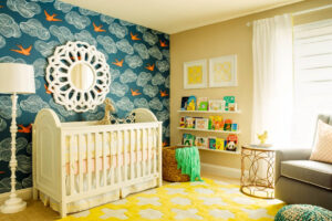 nursery accent wall