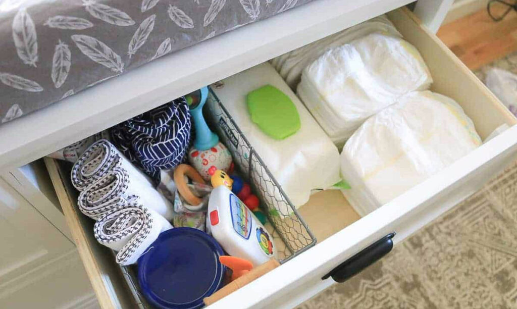 changing table organizer ideas