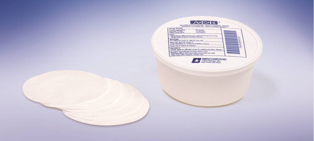 witch hazel pads